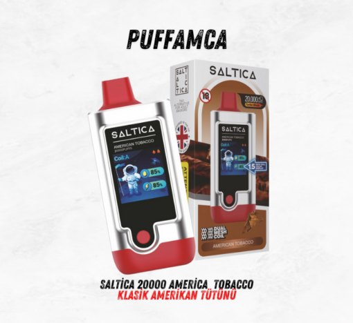 Saltica 20000 american tobacco puff sipariş ver - puffamca