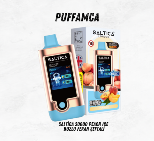 Saltica 20000 peach ıce puff sipariş ver - puffamca