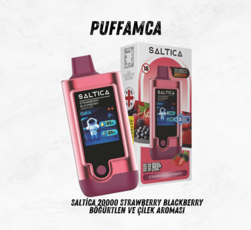 Saltica 20000 strawberry blackberry puff sipariş ver - puffamca